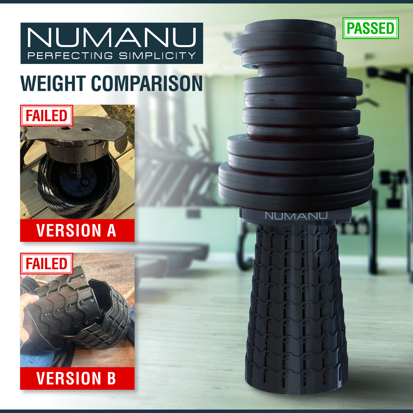 Numanu collapsible stool featuring a sturdy frame and ergonomic seat