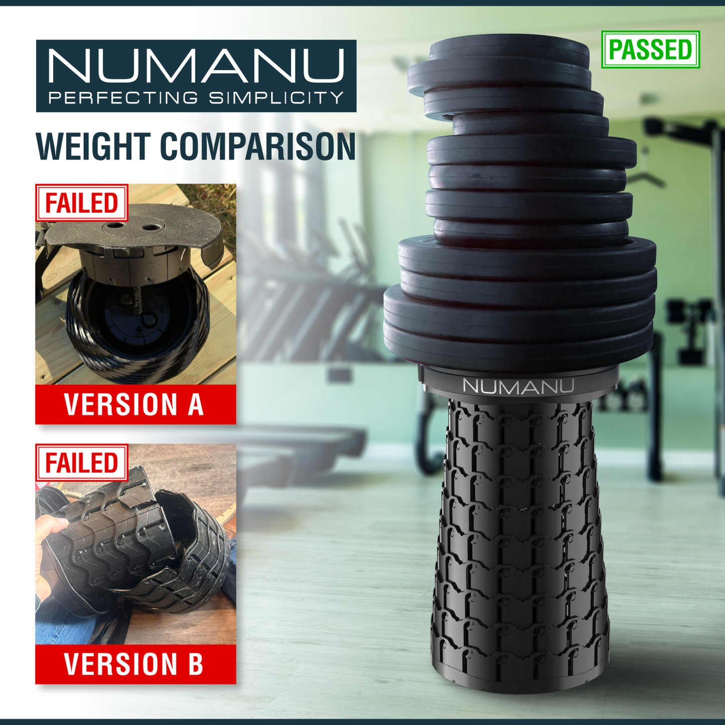 Taller & Wider Collapsible Stool in XXL, Lifetime Warranty