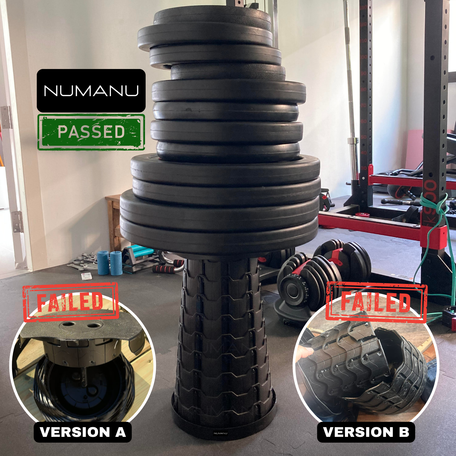 Newest updated comparison image for Numanu collapsible stools